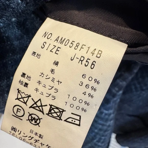 Ring Brand Men's Navy & Grey Check Blazer